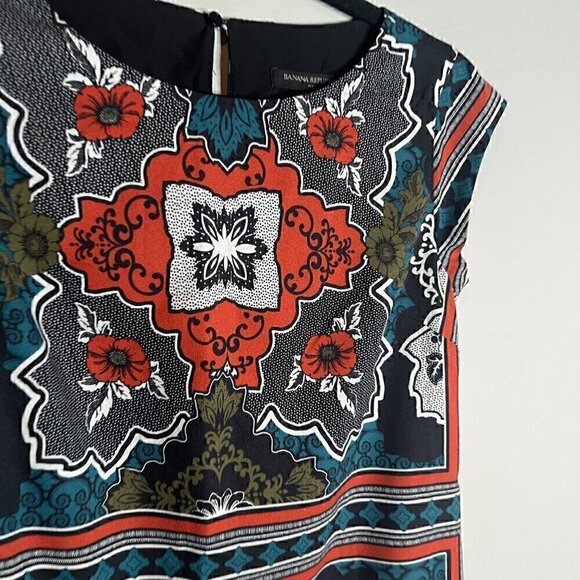 Banana Republic colorful mosaic bohemian shift dress - Picture 2 of 6